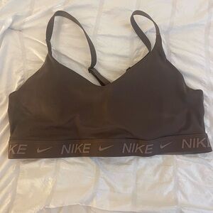 Nike Brown Sports Bra Seamless Design